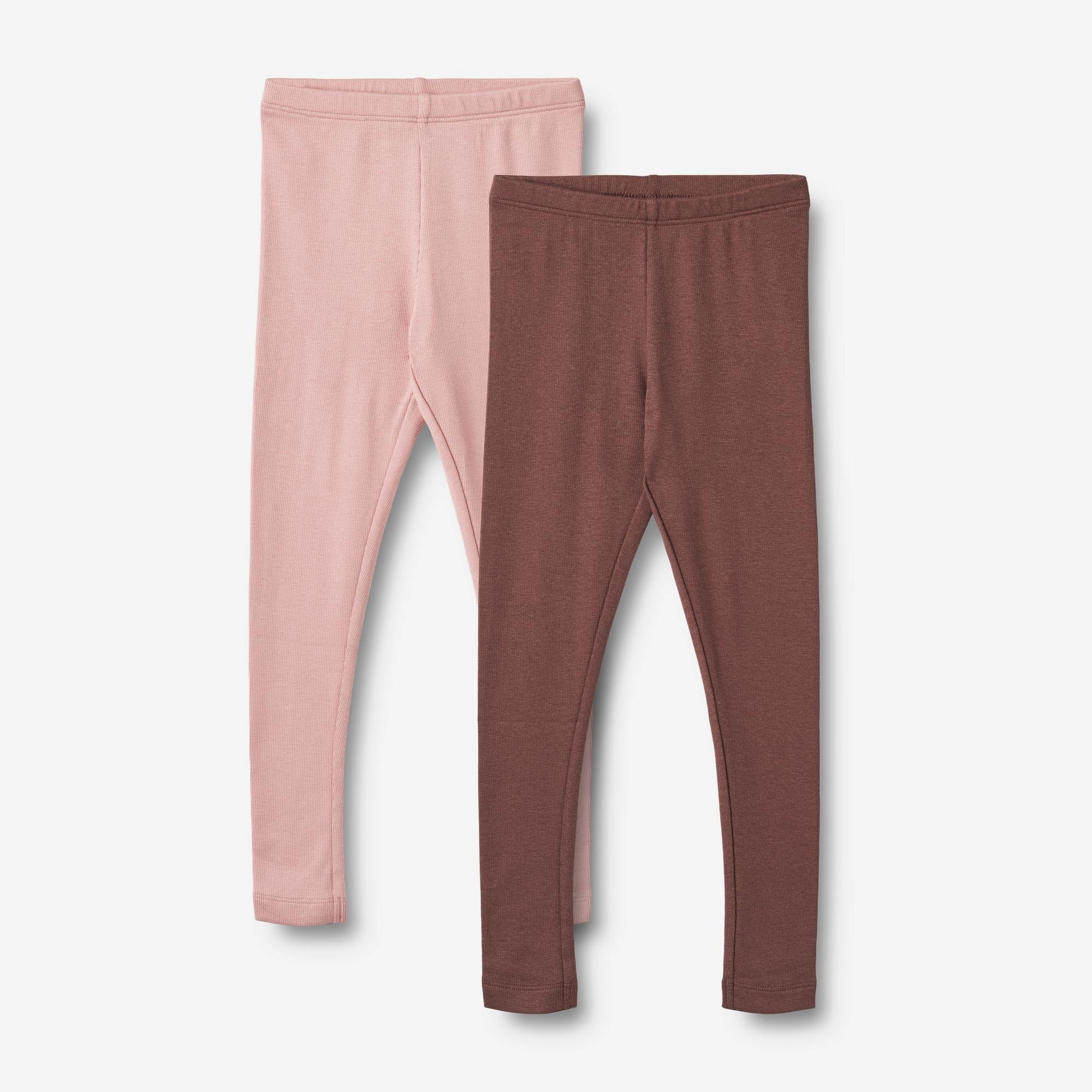 2 Rib Leggings Maddy - rose frost eggplant Squat Proof Fitness Lover