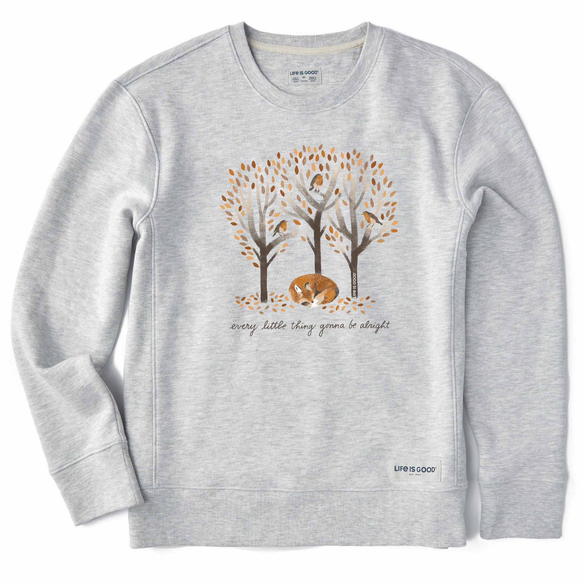 Women's Every Little Thing Fox Simply True Crew Side Vent Design