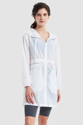 Popular StretchMaterial UPF 40  Sun Protective Lightweight Coat