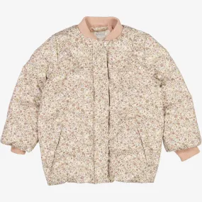 Summer Puffer Jacket Lola - summer flowers Motion Friendly