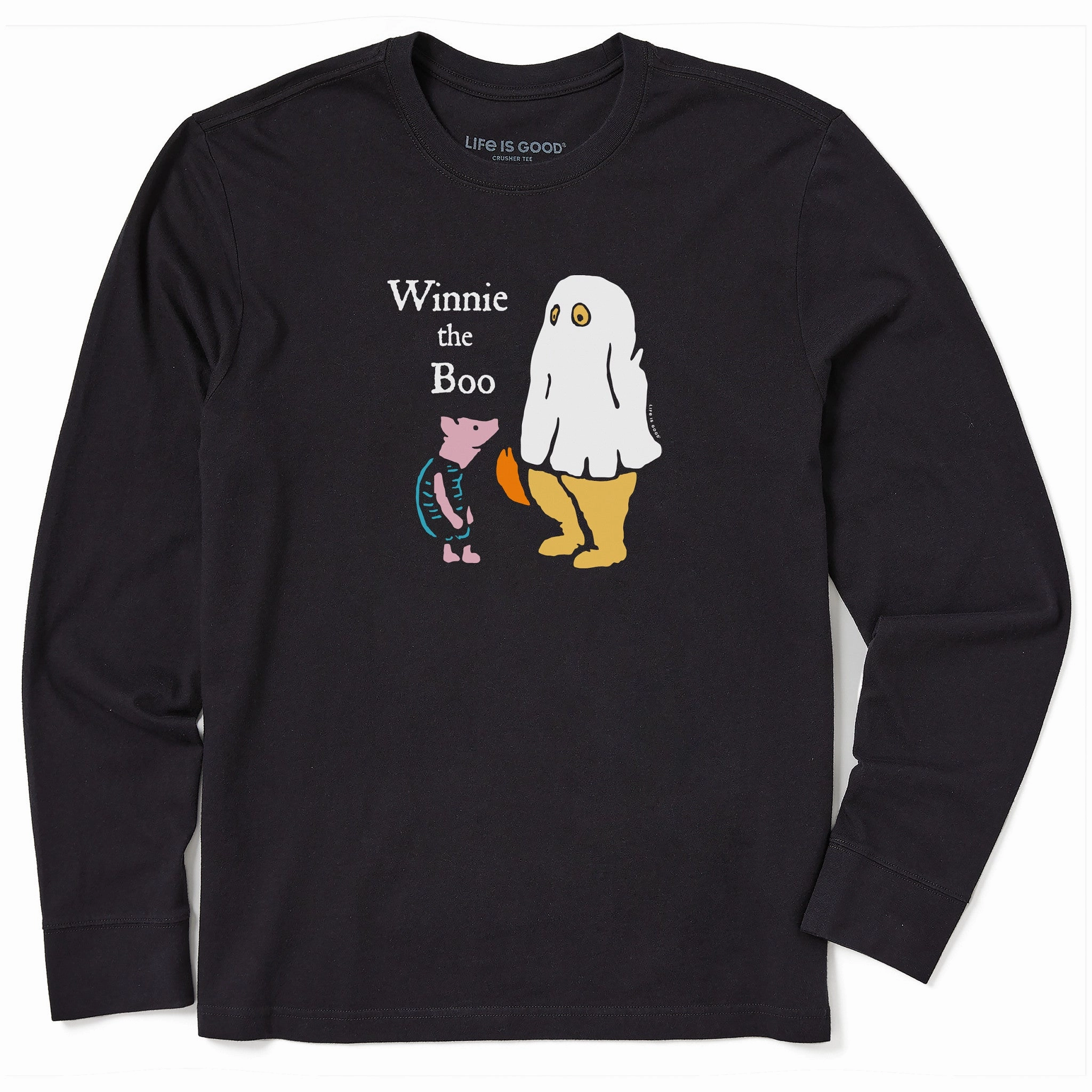 Men's Winnie the Boo Long Sleeve Crusher Tee Cozy Wear Fit