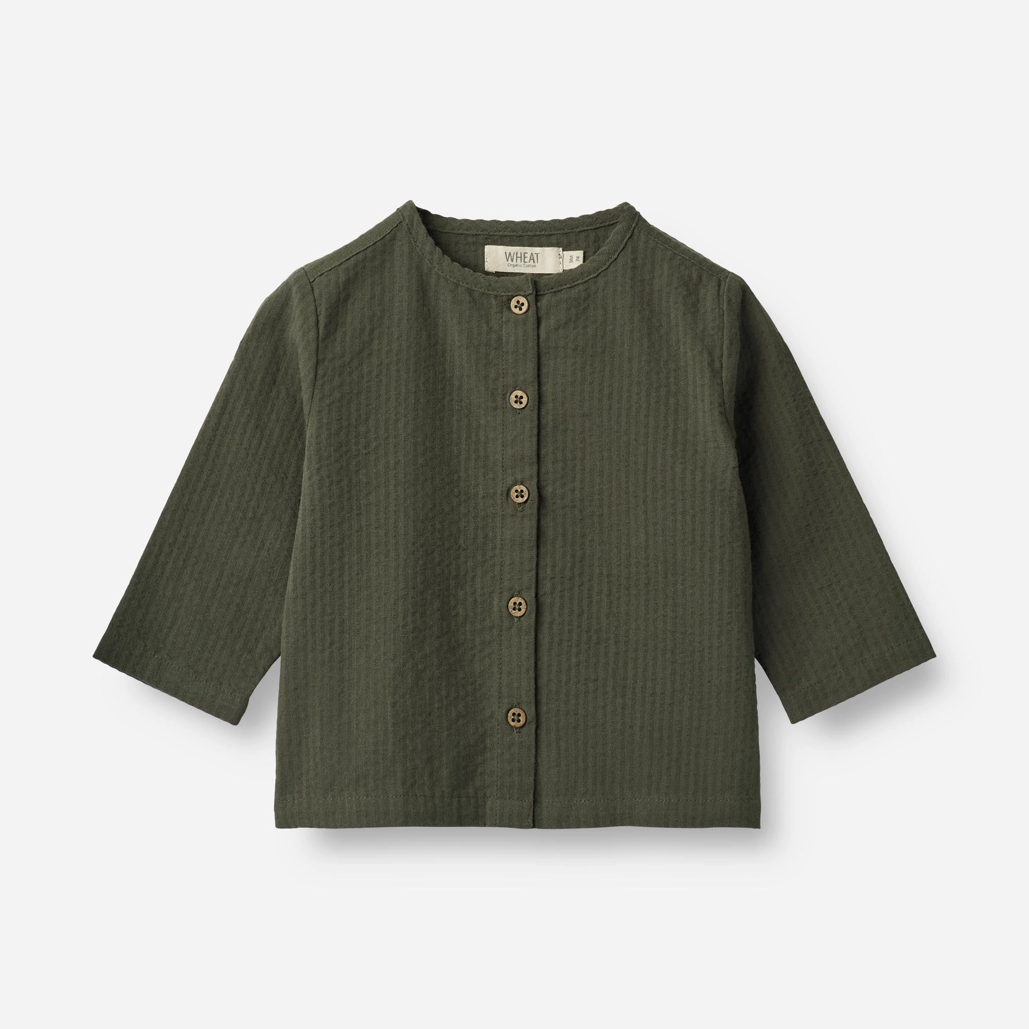 Shirt Shelby | Baby - black coal All-Day Wear Neutral Toned Stitching