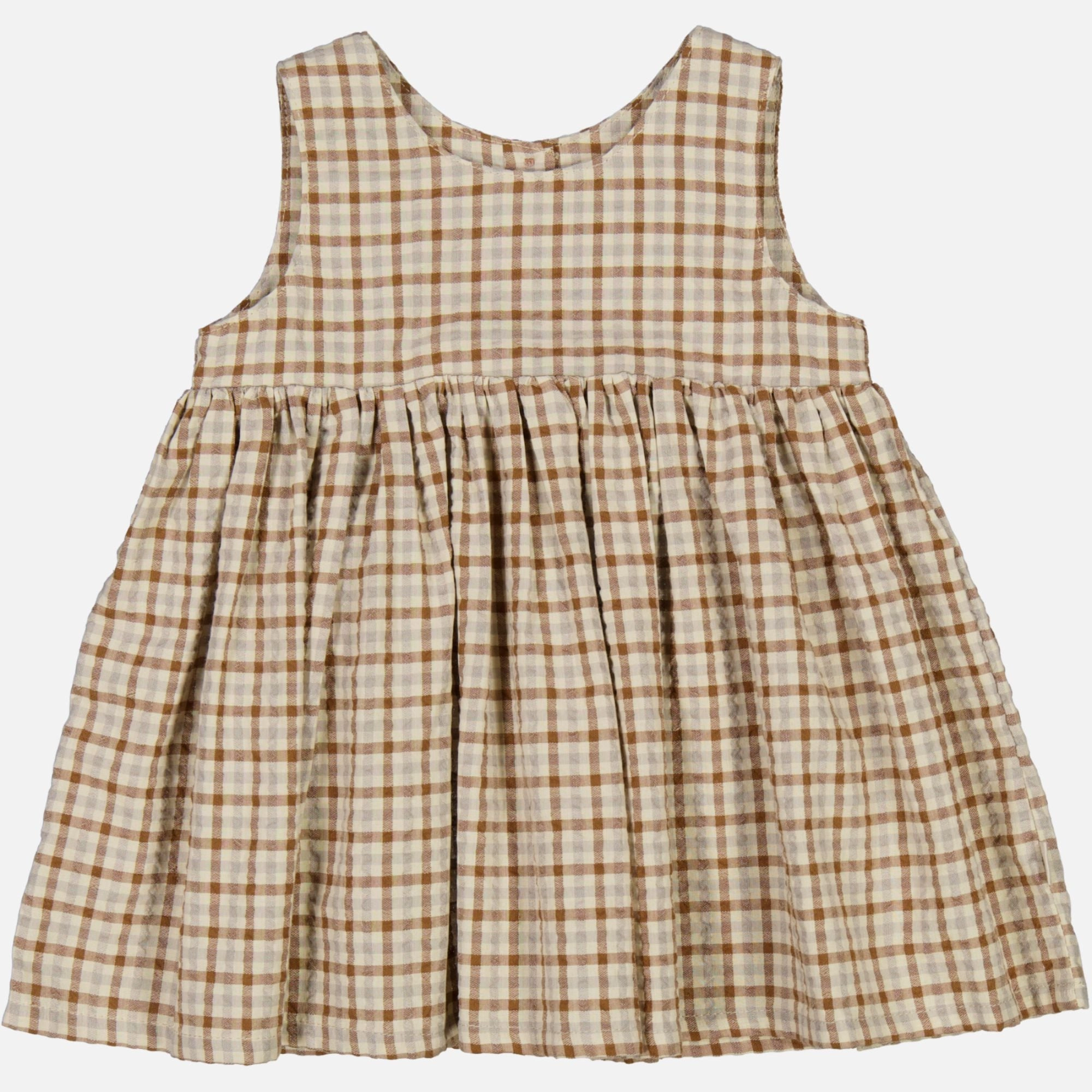 Pinafore Wrinkles | Baby - golden dove check Versatile Comfort