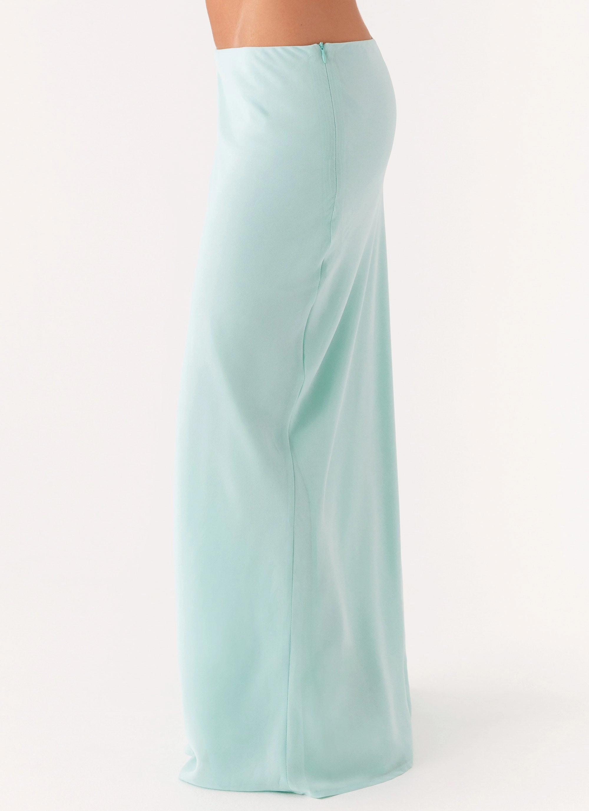 Runway Ready Another Life Chiffon Maxi Skirt - Pale Blue