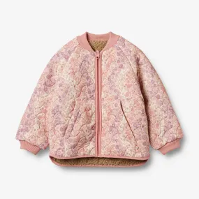 Classic Fit Reversible Thermo Jacket Lake - lilac flower rainbow