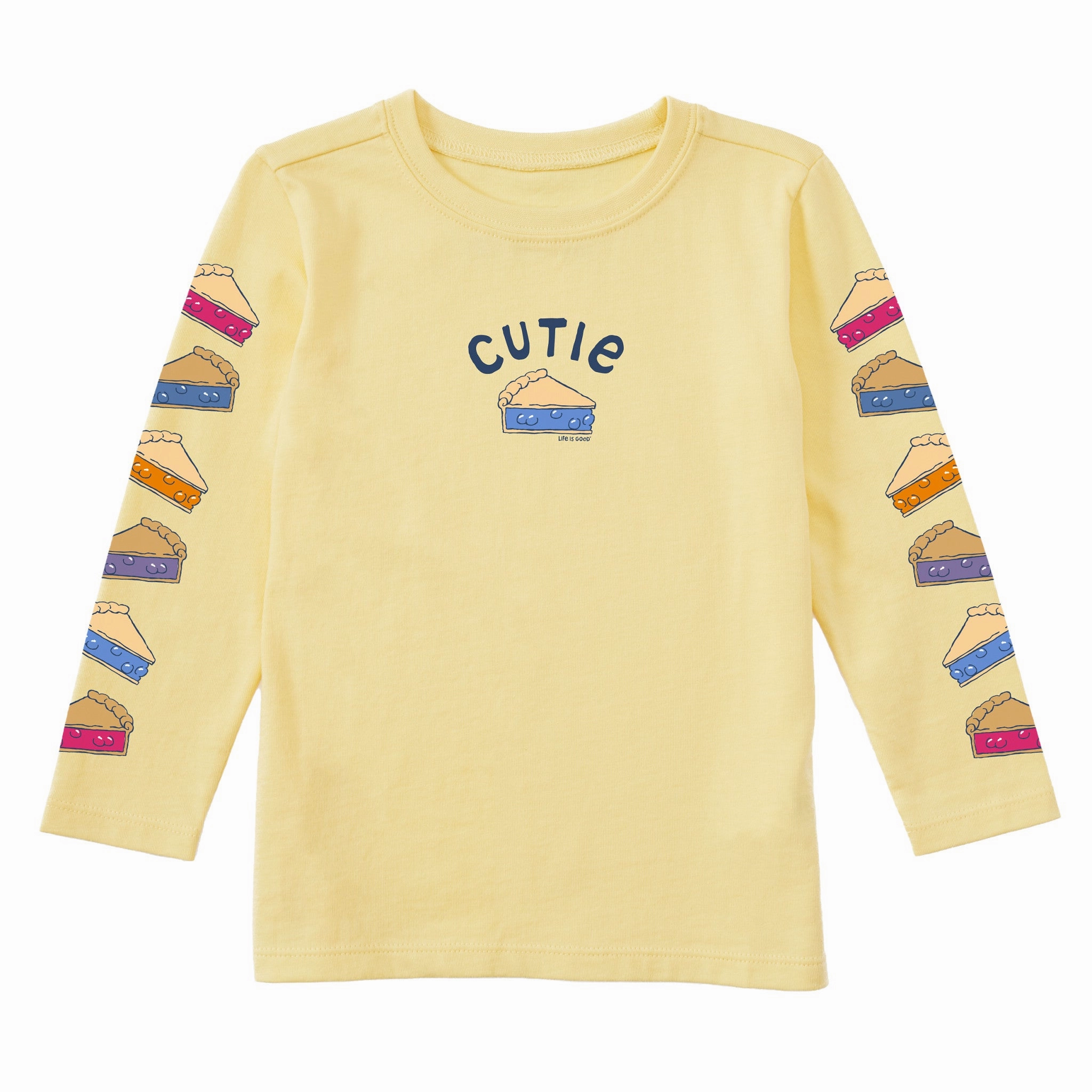 Toddler Cutie Pie Long Sleeve Crusher Tee Smooth Finish