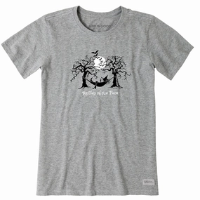 Award-winning Women's Resting Witch Face Hammock Short Sleeve Crusher Tee
