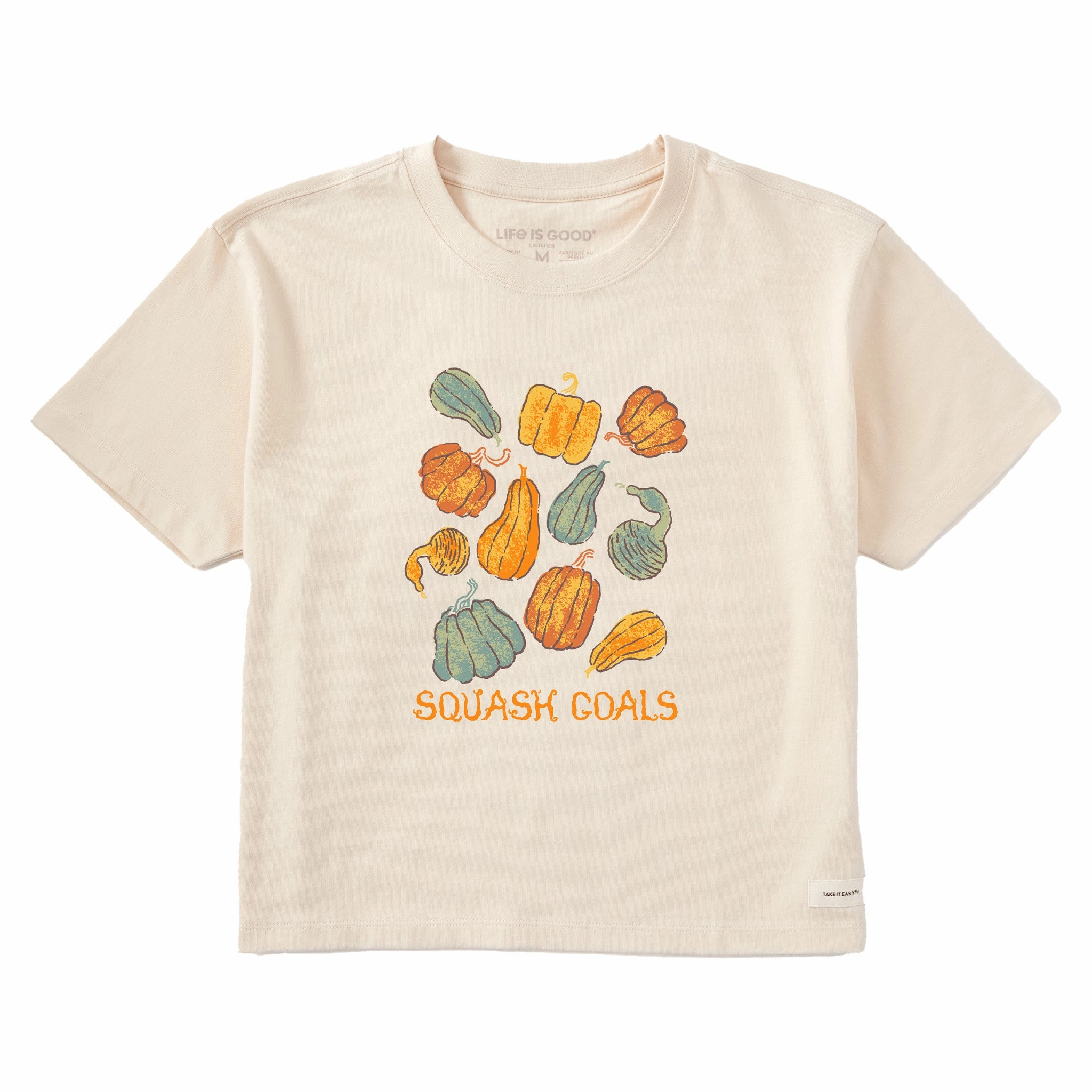 Bold Look Sporty Look Wear Women's Squash Goals Short Sleeve Crusher Boxy Tee