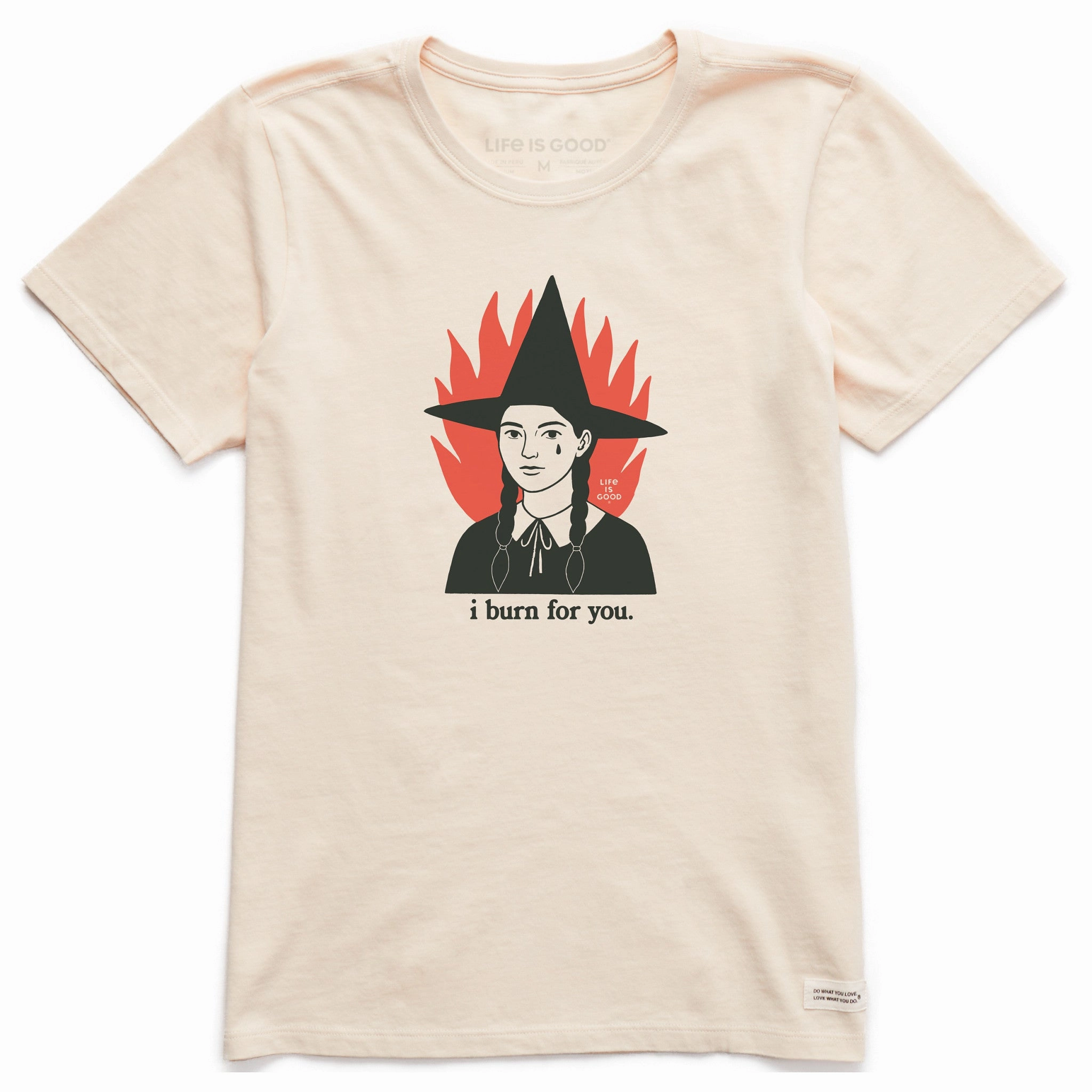 UPF Rated Fabric Matte Look Women's I Burn For You Short Sleeve Crusher Tee