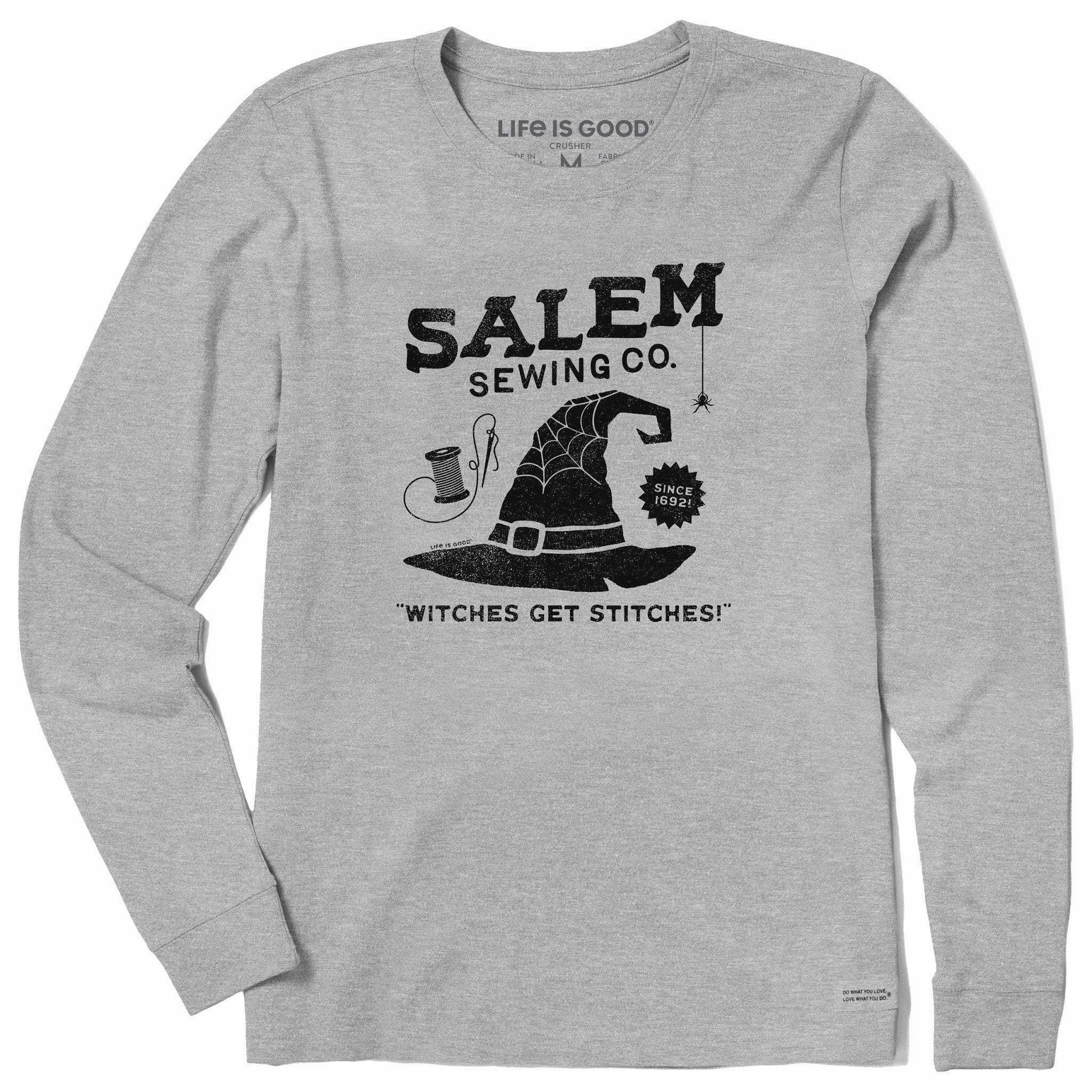 Comfortable Wear Minimalist fashion Women's Salem Sewing Co. Long Sleeve Crusher Tee