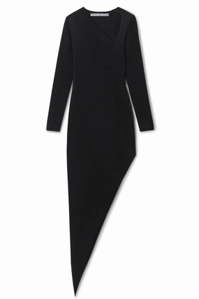 Asymmetric Long-sleeve Dress Daily Favorite