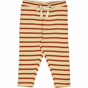 UV protection coating Snug Waist Soft Pants Manfred - sienna stripe
