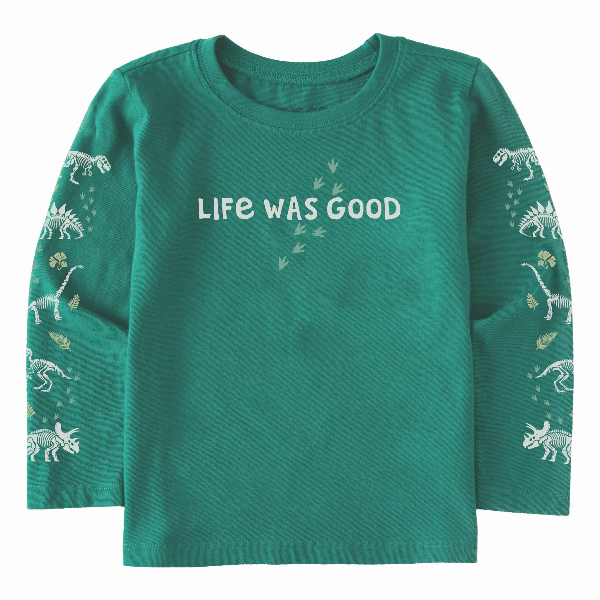 Bohemian freedom Toddler Life Was Good Dinos Long Sleeve Crusher Tee