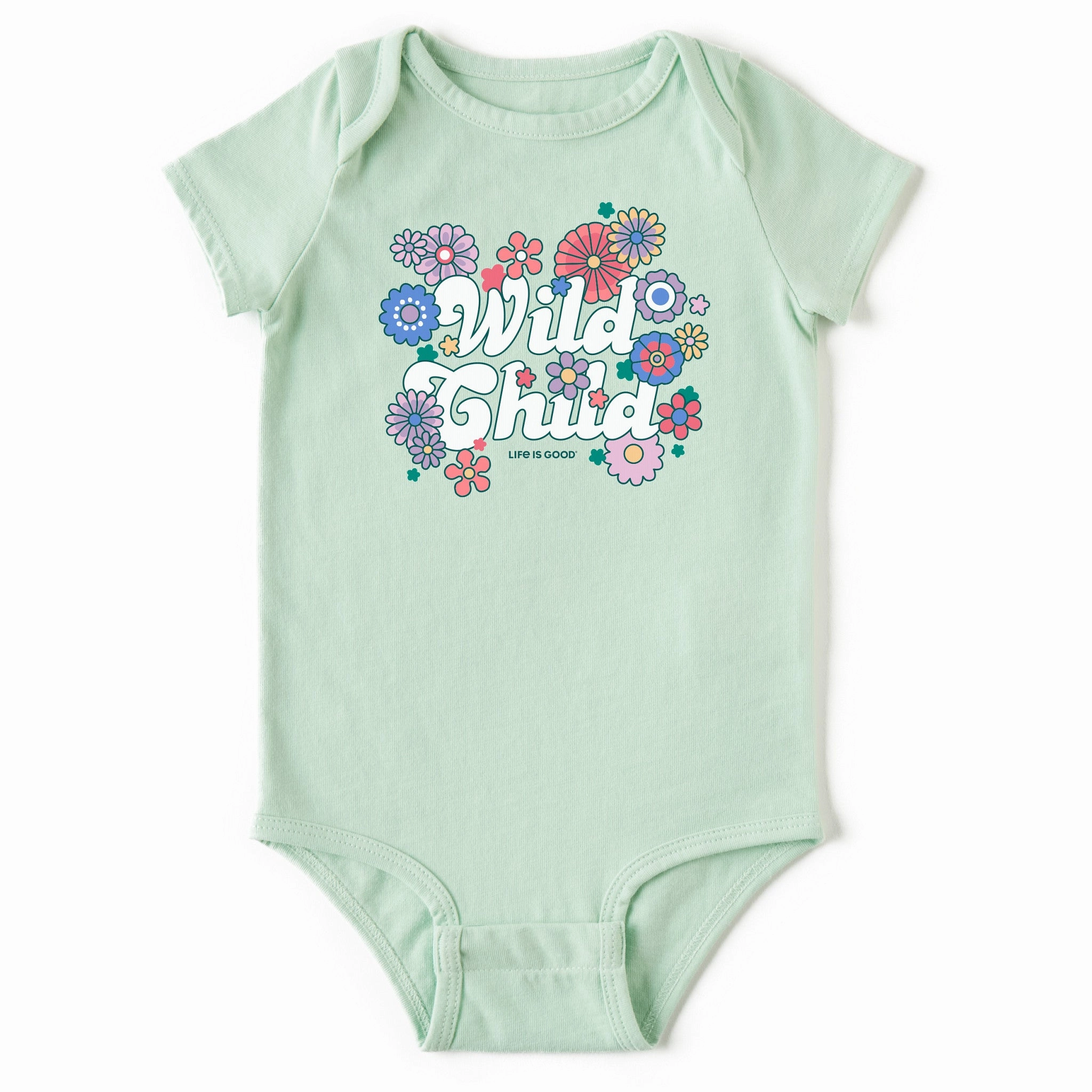 Baby Hippy Wild Child Short Sleeve Crusher Baby Bodysuit Basic Layering Layering Options