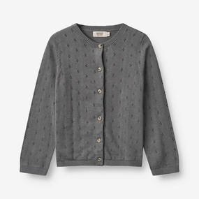 Brushed Interior Knit Cardigan Maia - autumn sky