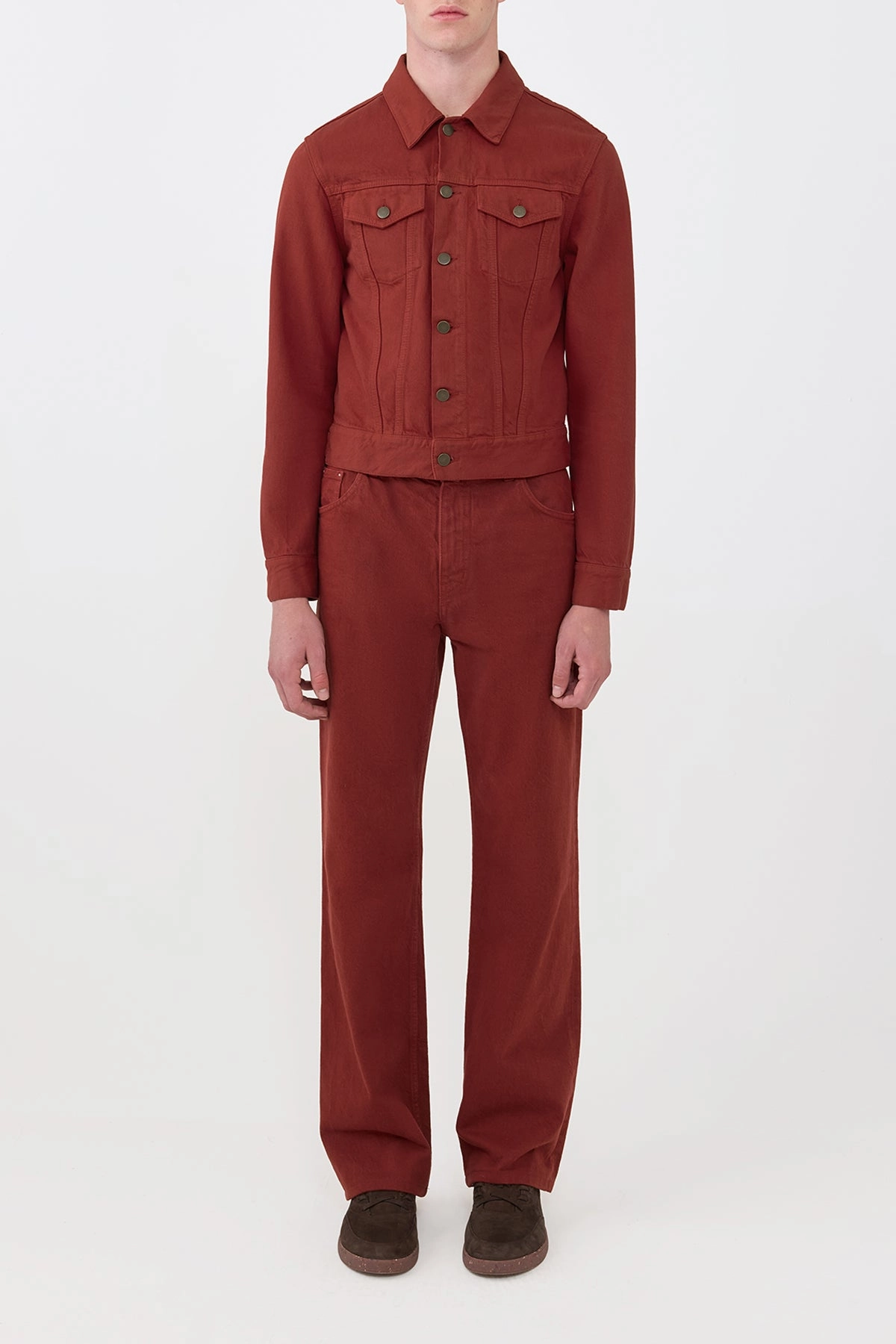 Barry Trucker in Burnt Sienna Recycled Cotton Denim Applaud