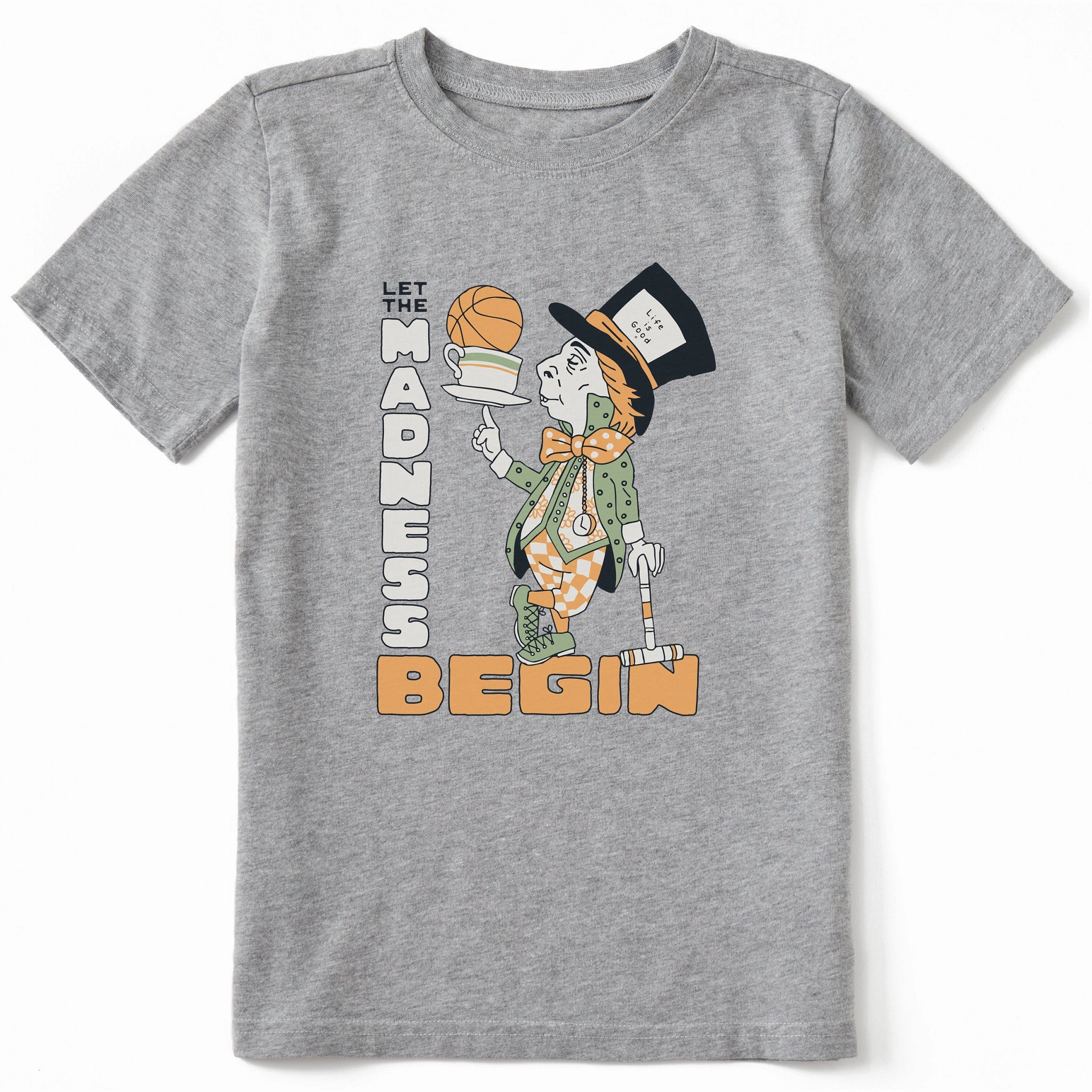 Kids Let the Madness Begin Short Sleeve Crusher Tee Ultimate Comfort