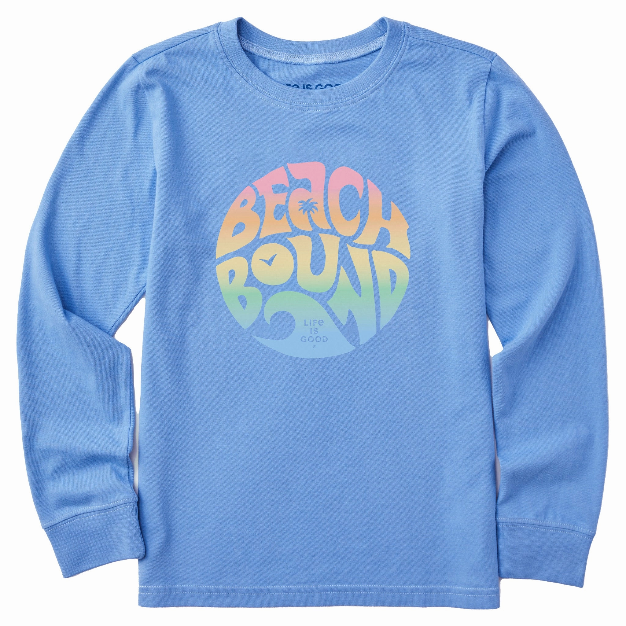 Comfy Apparel Spring Wear Kids Beach Bound Long Sleeve Crusher Tee