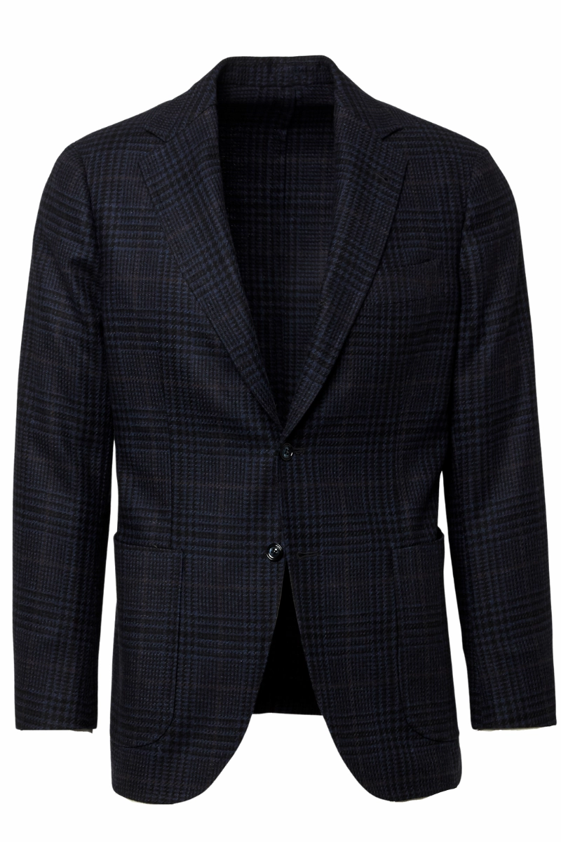 Business Attire Wear Stylish Design Blue Plaid Sport Jacket
