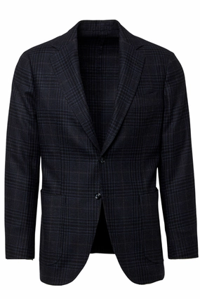 Business Attire Wear Stylish Design Blue Plaid Sport Jacket