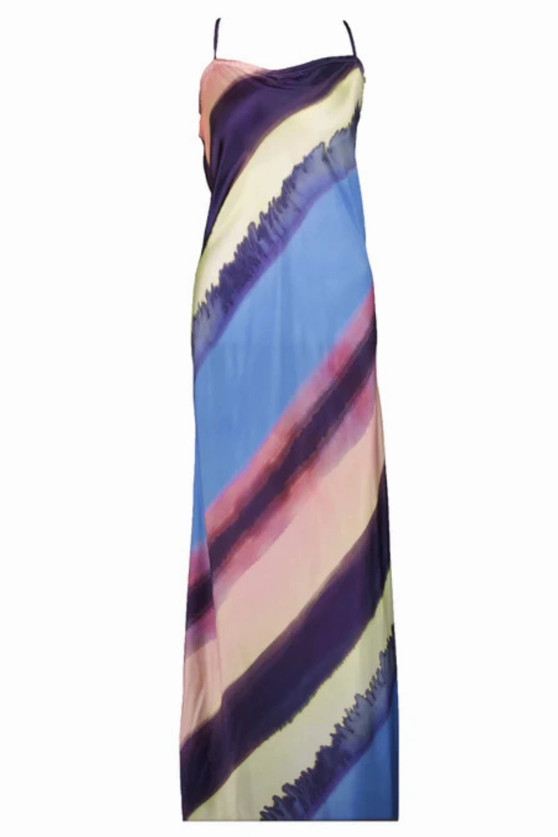 Blurry Bias Dress Crisp Look Minimal Curve