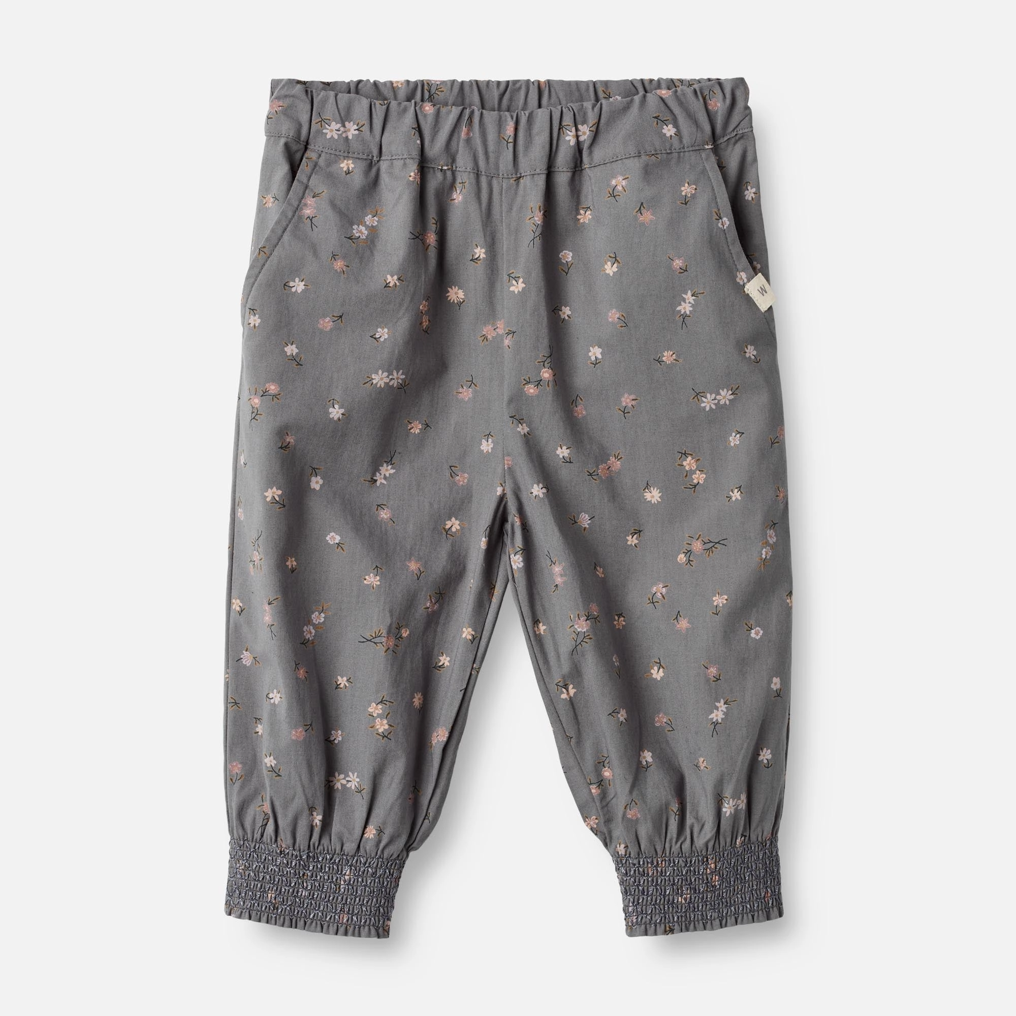 Trousers Sara | Baby - autumn sky flowers Flatlock Seams