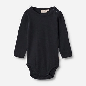 Body Plain Wool LS | Baby - navy Warm Vibe Weekend Comfort
