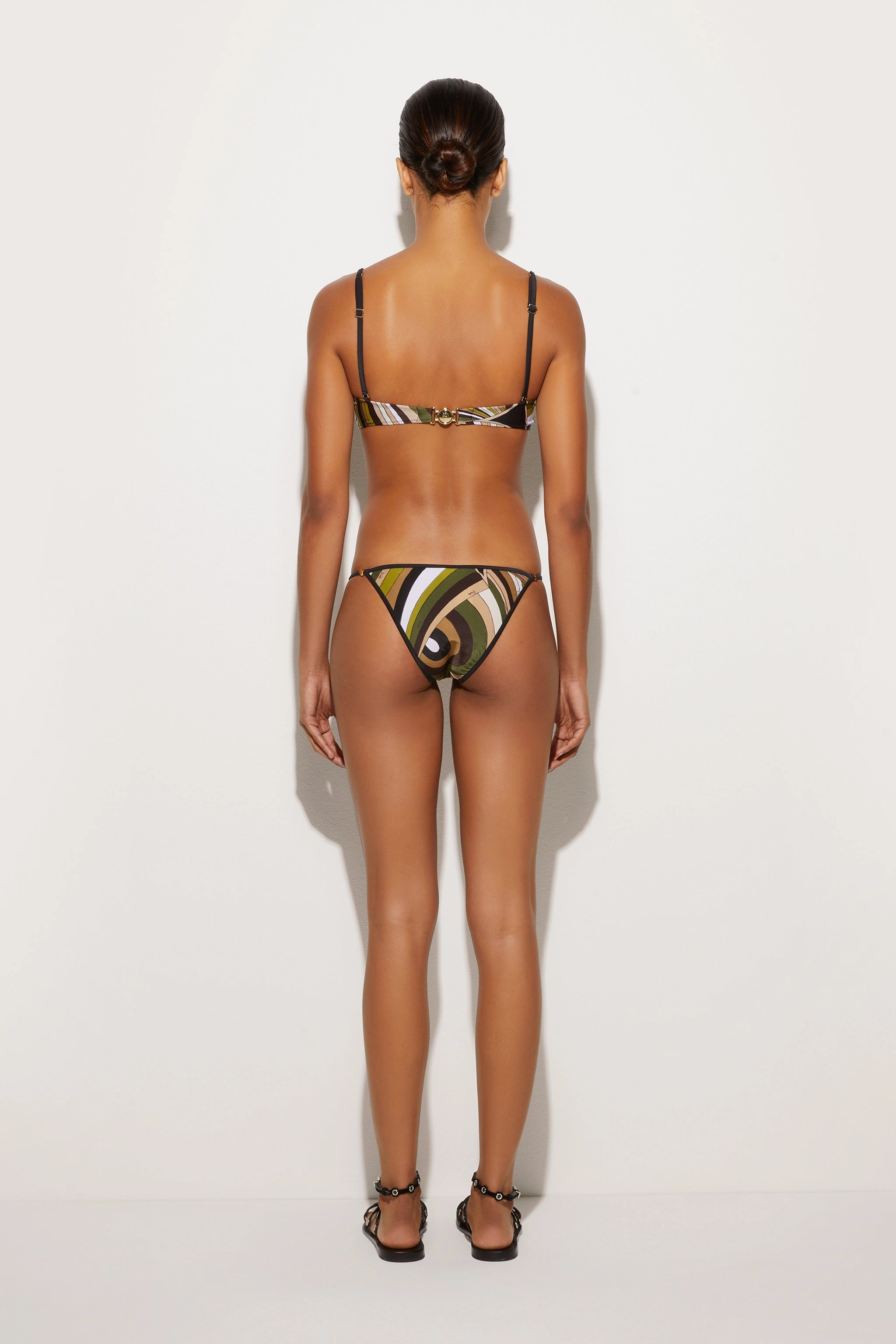 Iride Print Balconette Bikini Bra Wide Band Waist