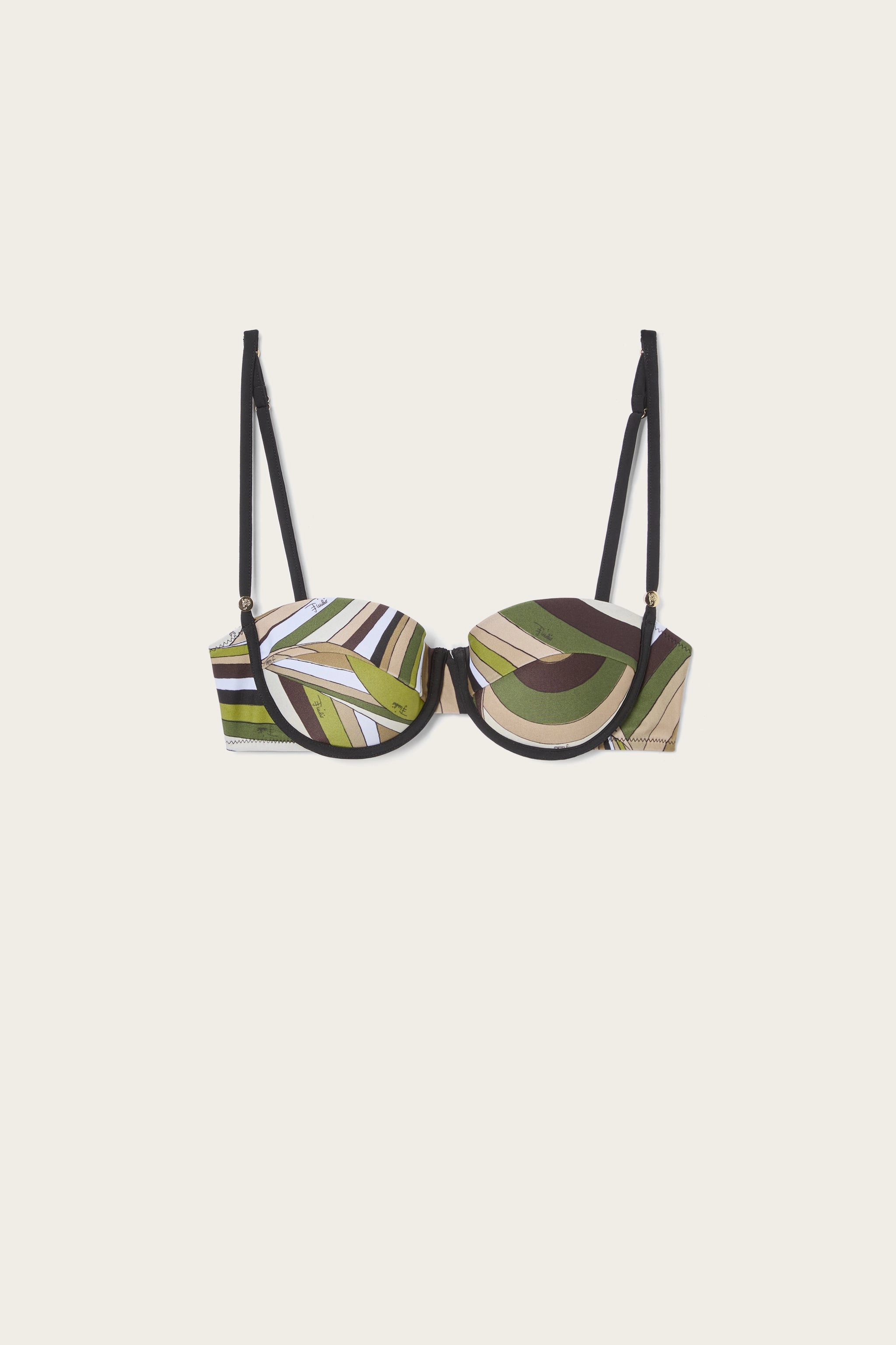 Iride Print Balconette Bikini Bra laid-back style Modern-Silhouette