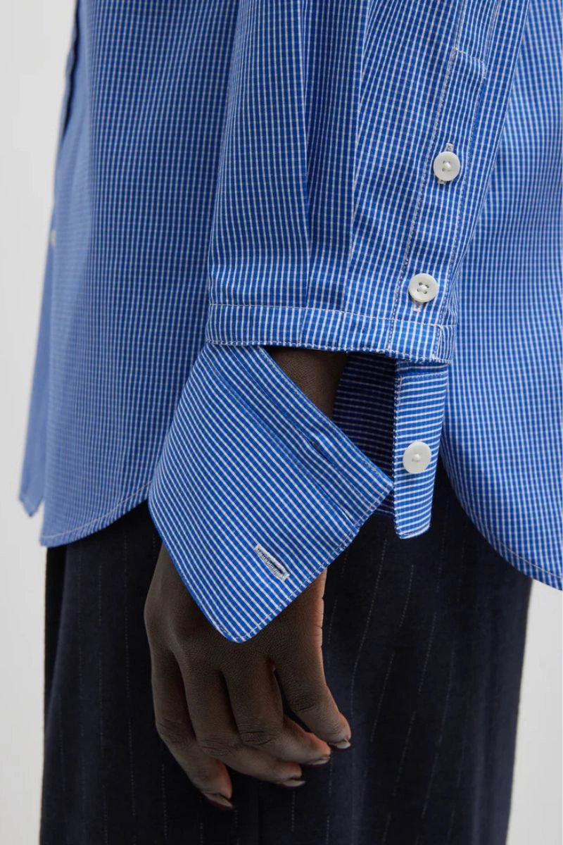 Mini Check Slim Shirt Seamless Sides