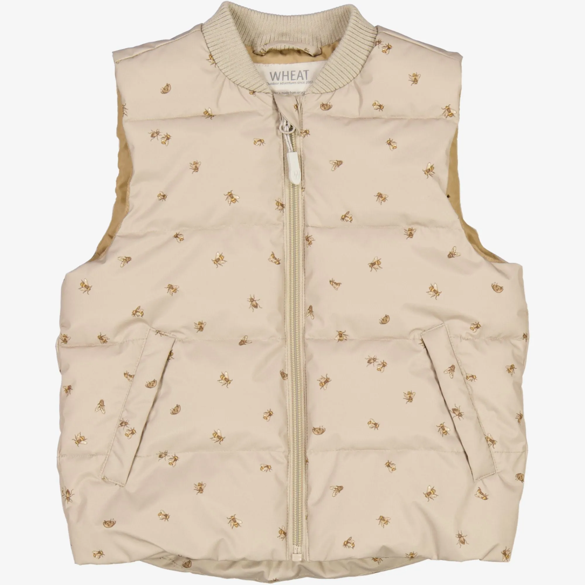 Summer Puffer Waistcoat Andre - gravel bumblebee teens' Thermoregulating Technology