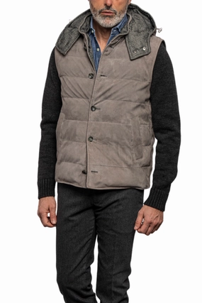 High Visibility Elements budget-friendly Brad Reversible Leather Vest