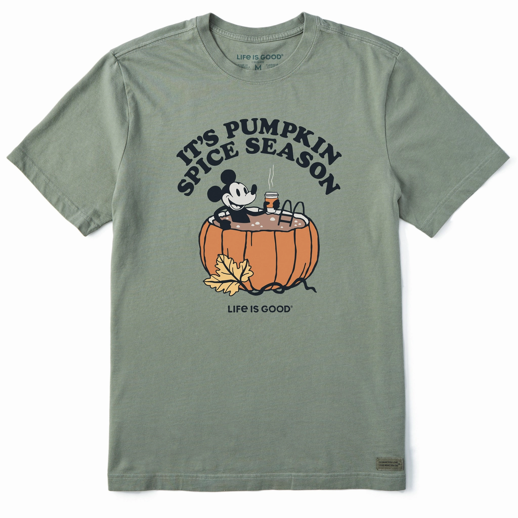 Men's Pumpkin Spice Season Willie Short Sleeve Crusher Tee Multi Panel Structure