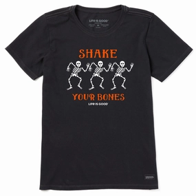 Cozy Fit Women's Shake your Bones Skeletons Short Sleeve Tee
