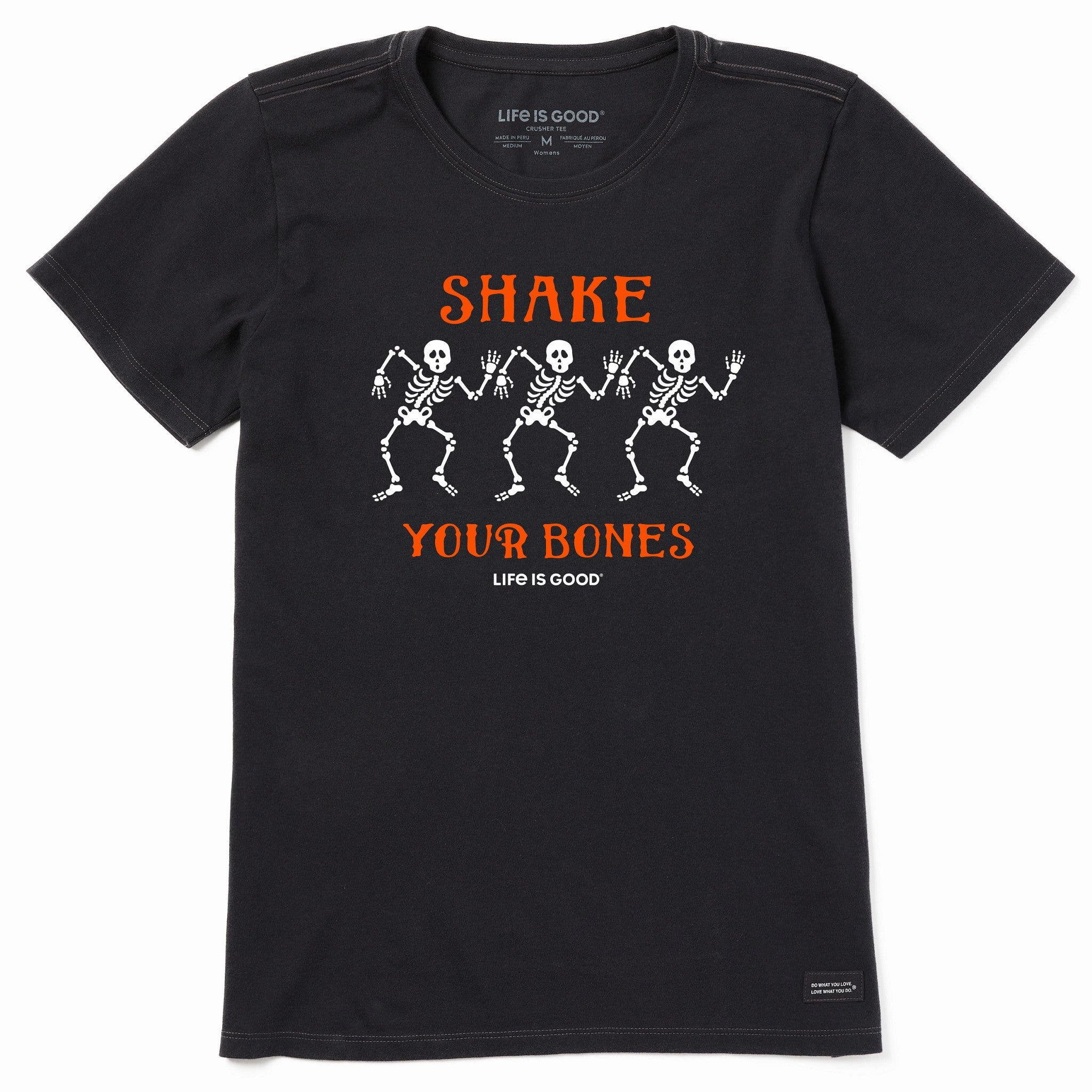 Women's Shake your Bones Skeletons Short Sleeve Tee Chic Vibe Cool and casual