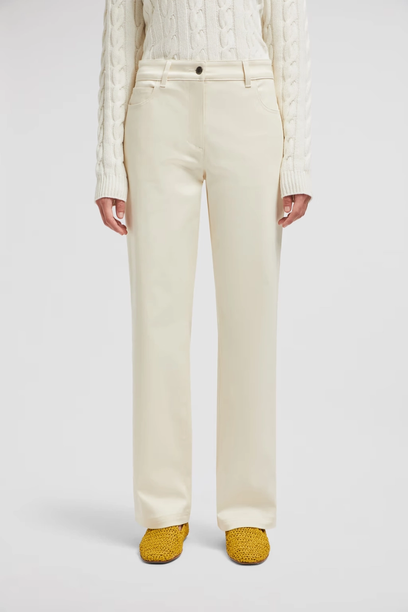 Gabardine Straight Leg Pants Flexible Fit