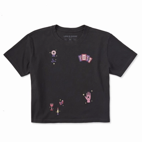 Women's Fortune Teller Short Sleeve Crusher Boxy Tee Fashion and Comfort