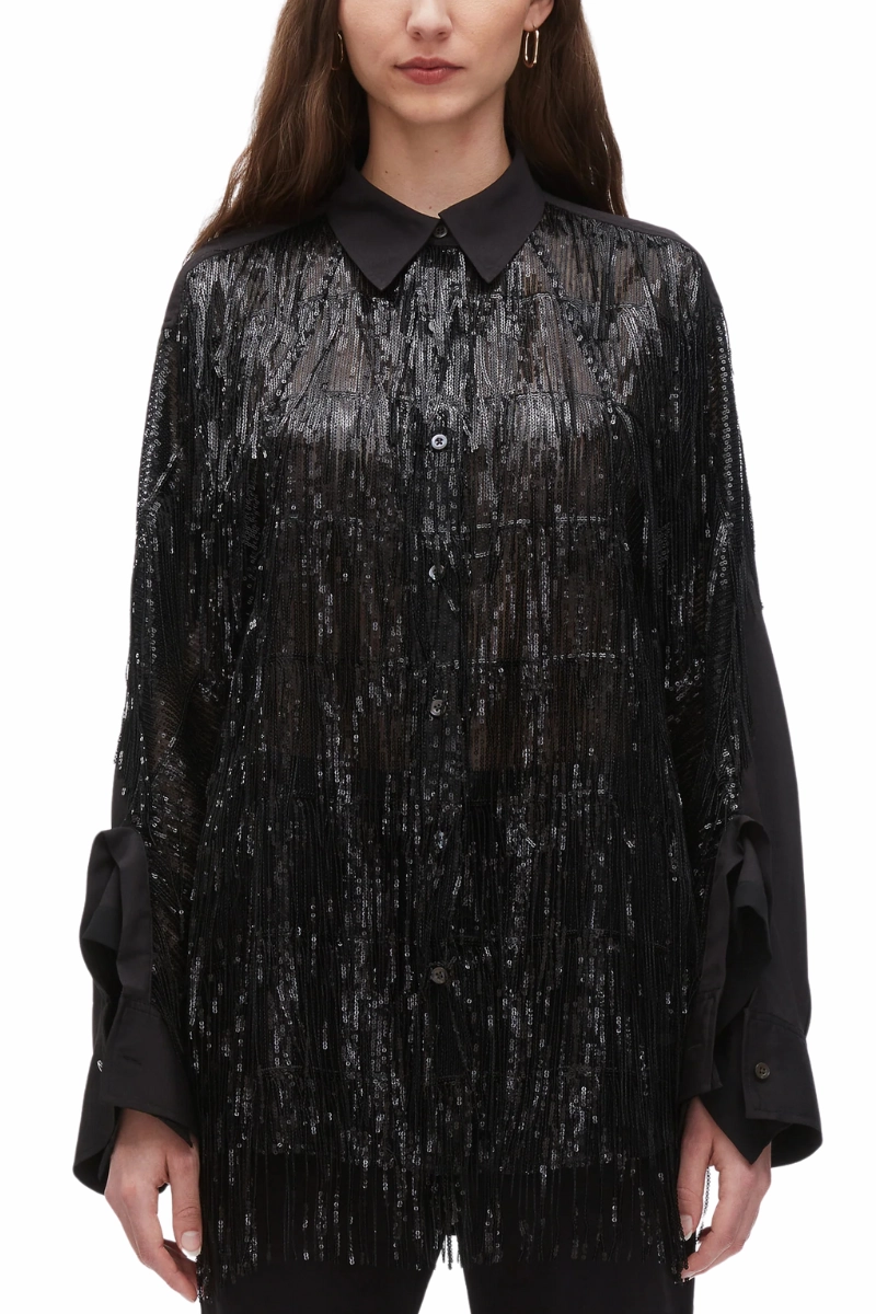 Sequin Fringe Shirt fade resistant color