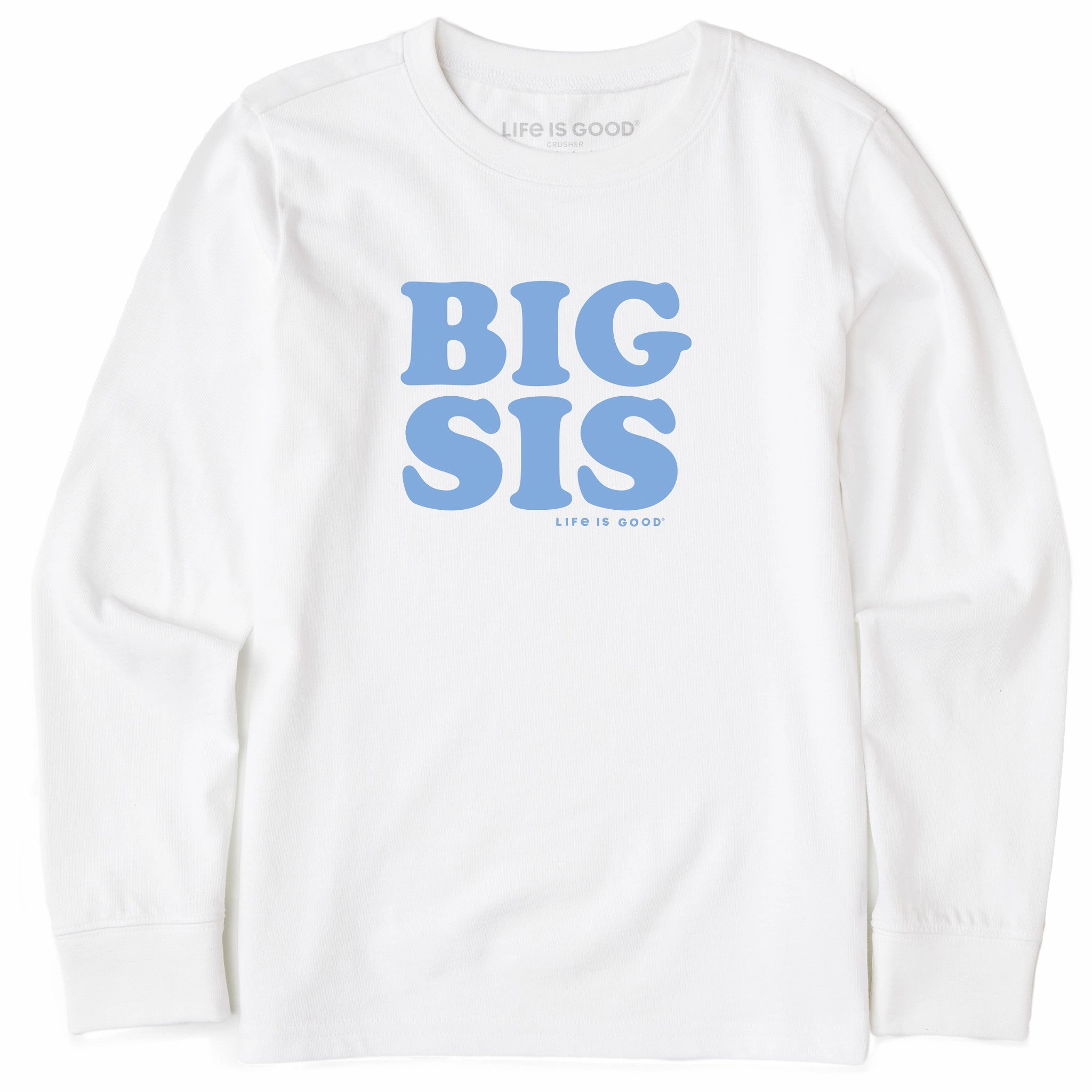 Kids Big Sis Long Sleeve Crusher Tee Beach Wear