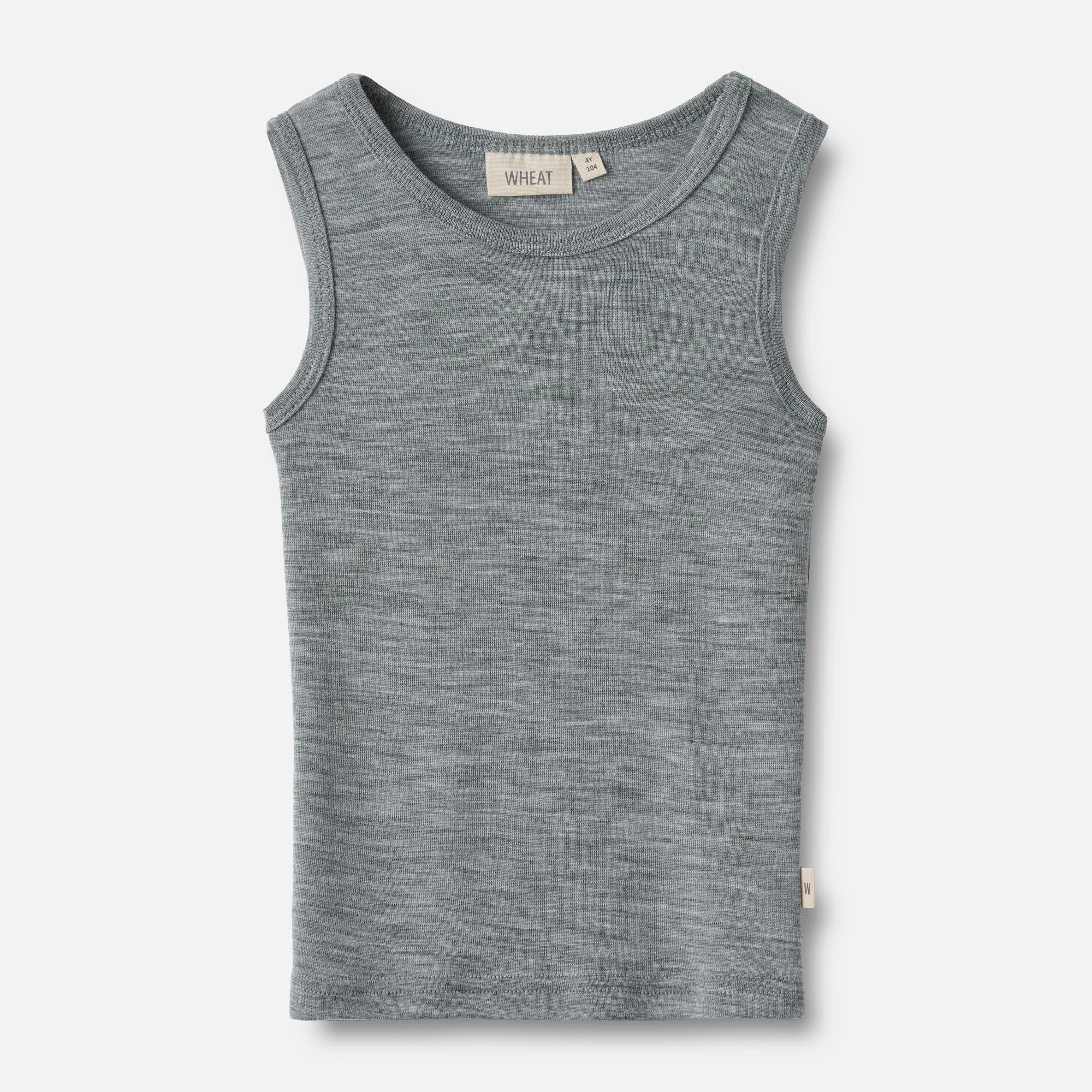 Recycled Fiber Office Friendly Wool Singlet Iggy - melange grey