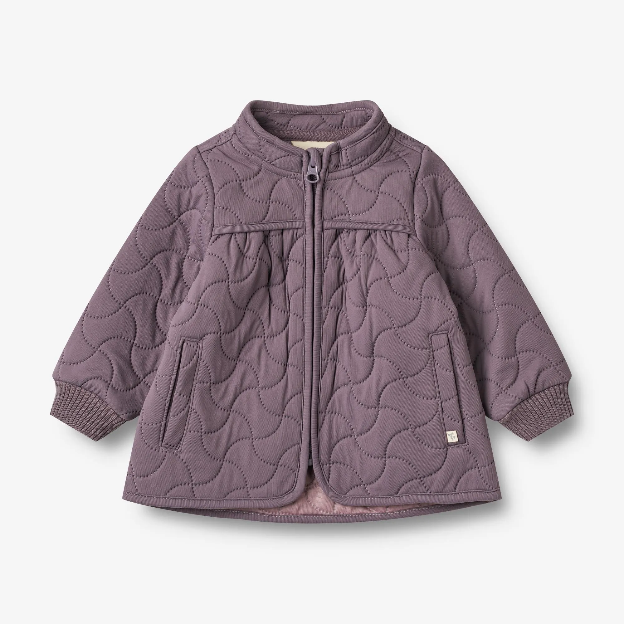 Monochrome Look Hooded Versatile Design Thermo Jacket Thilde | Baby - dry lilac