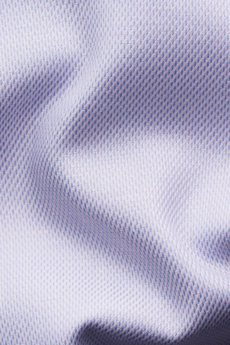 Zip Front Slim Twill Shirt