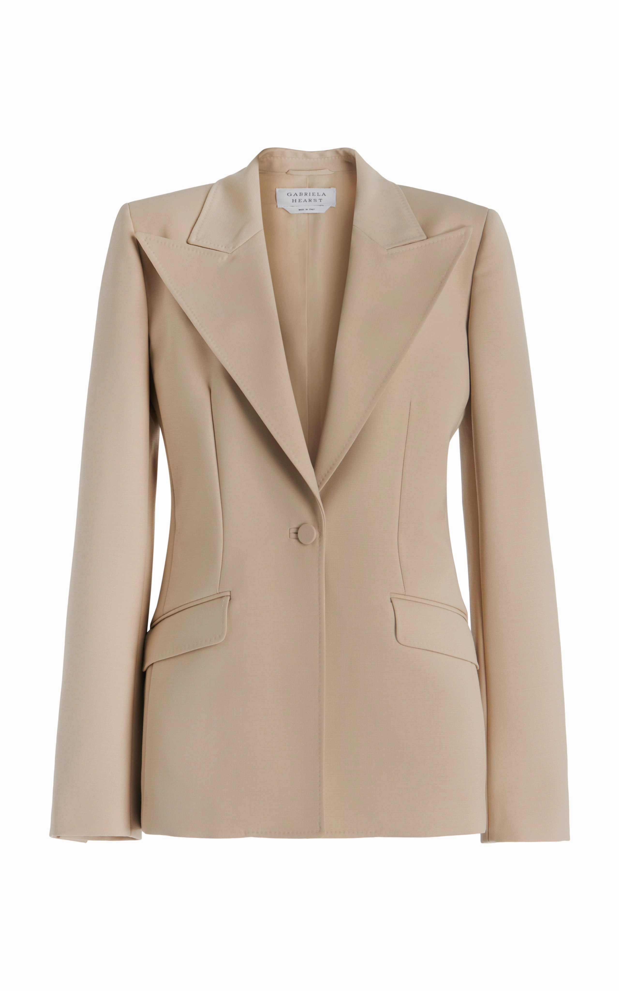 Leiva Blazer in Khaki Sportswear Wool Chic Professional Professional Style