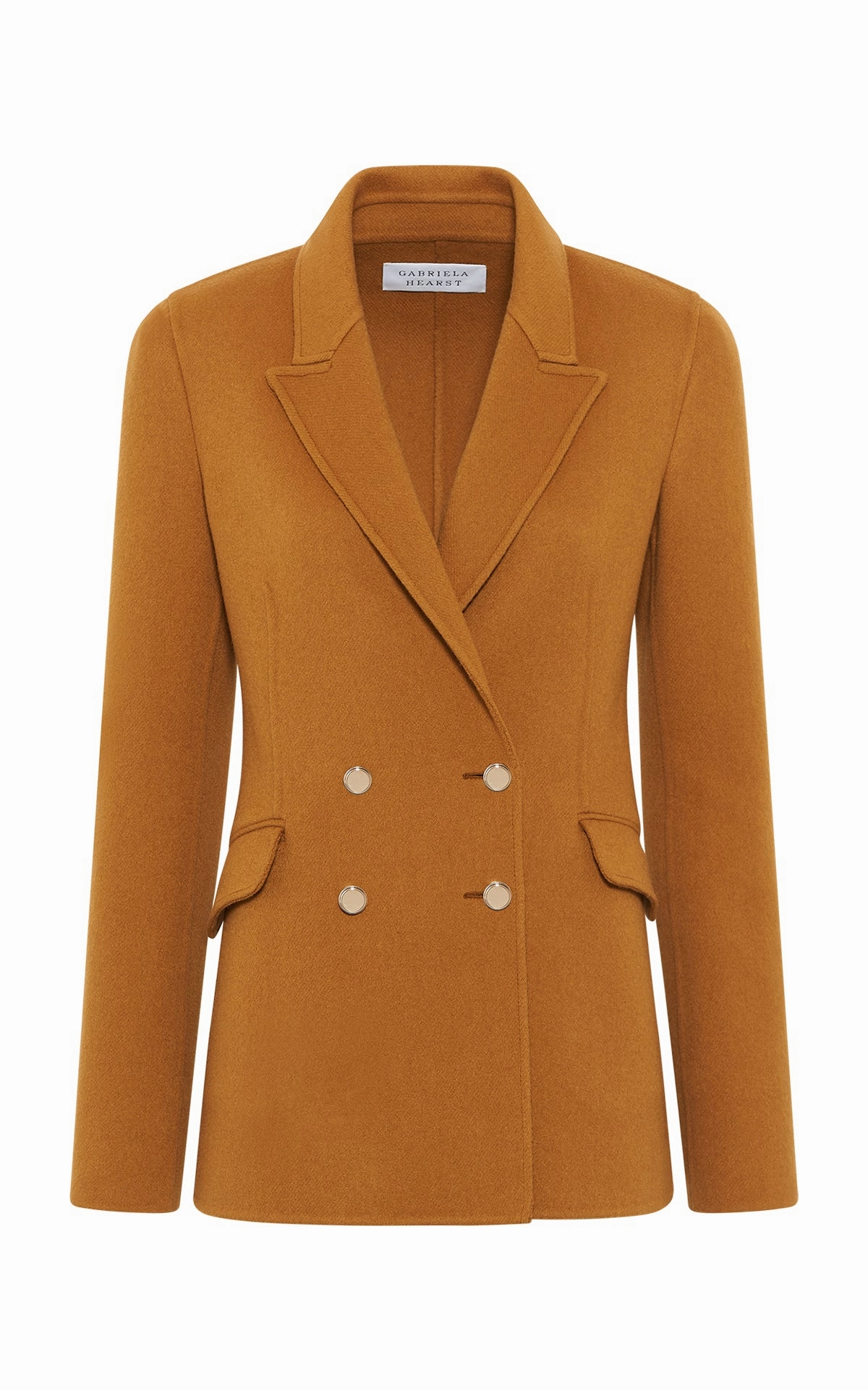 Luxury Comfort Lloyd Blazer in Yellow Ochre Double-Face Recycled Cashmere