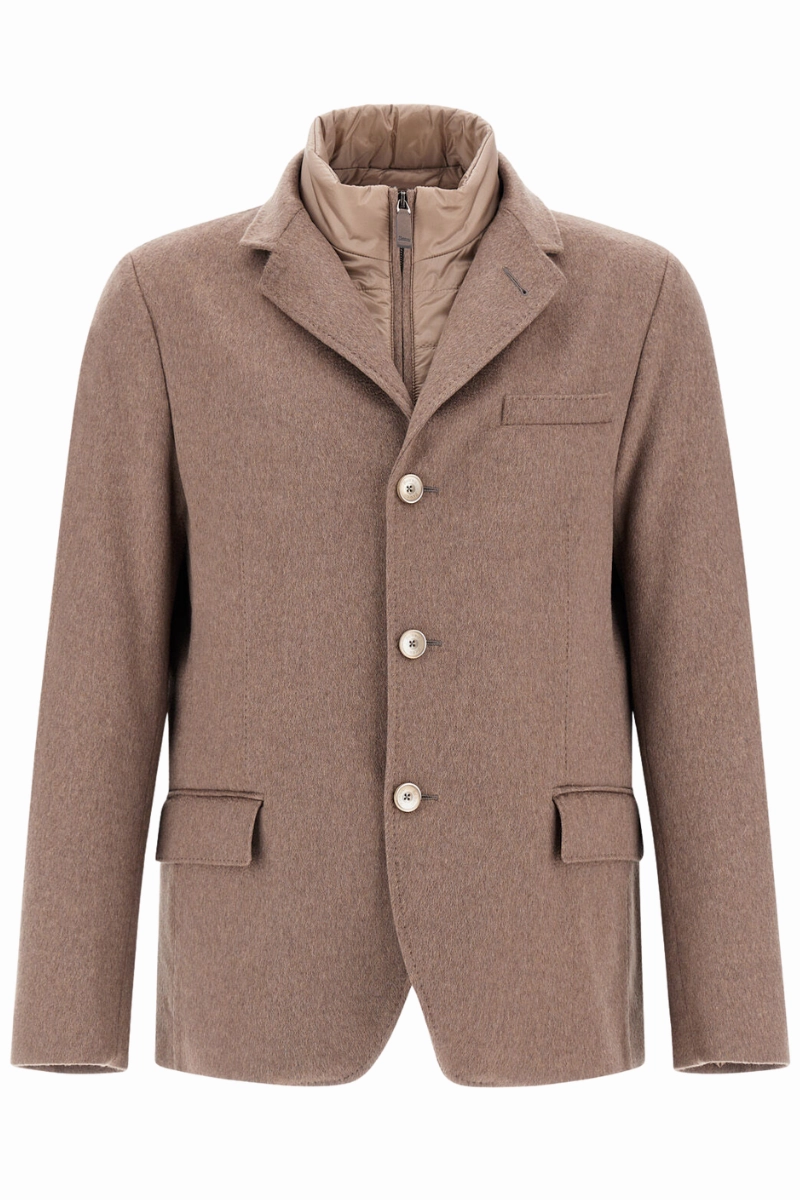 Cashmere Blazer Jacket Crush Adjustable Hem