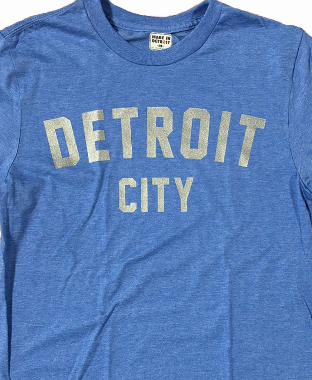 Detroit City Heather Royal Shirt Elderly clothing
