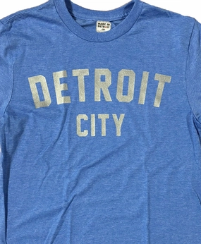 Detroit City Heather Royal Shirt FlexibleCollarOptions Stylish Everyday Wear