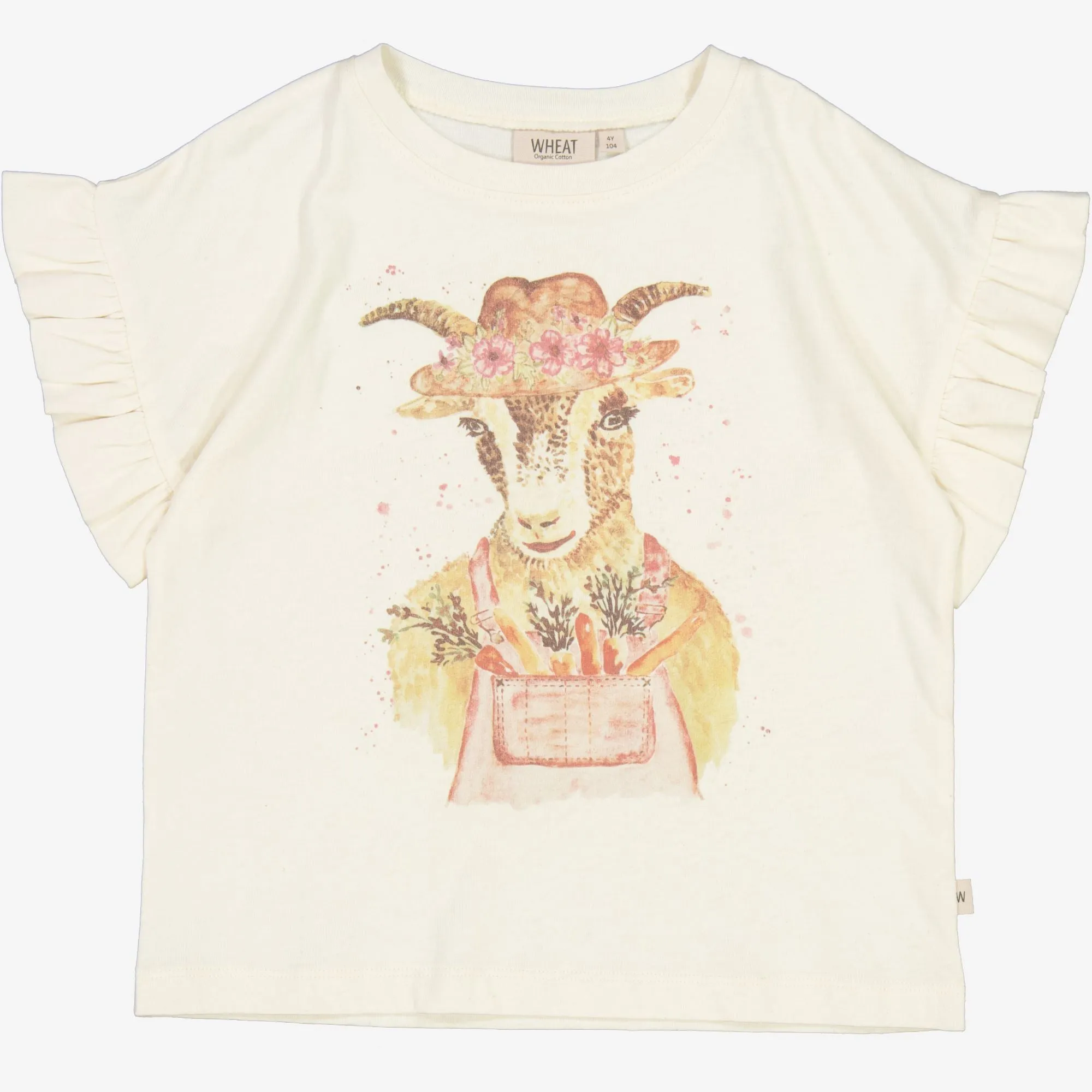 Layered Style Cozy Vibe Wear T-Shirt Country Goat - eggshell