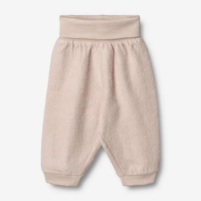 Elastic Edging Breathable Material Wool Fleece Trousers | Baby - pale lilac