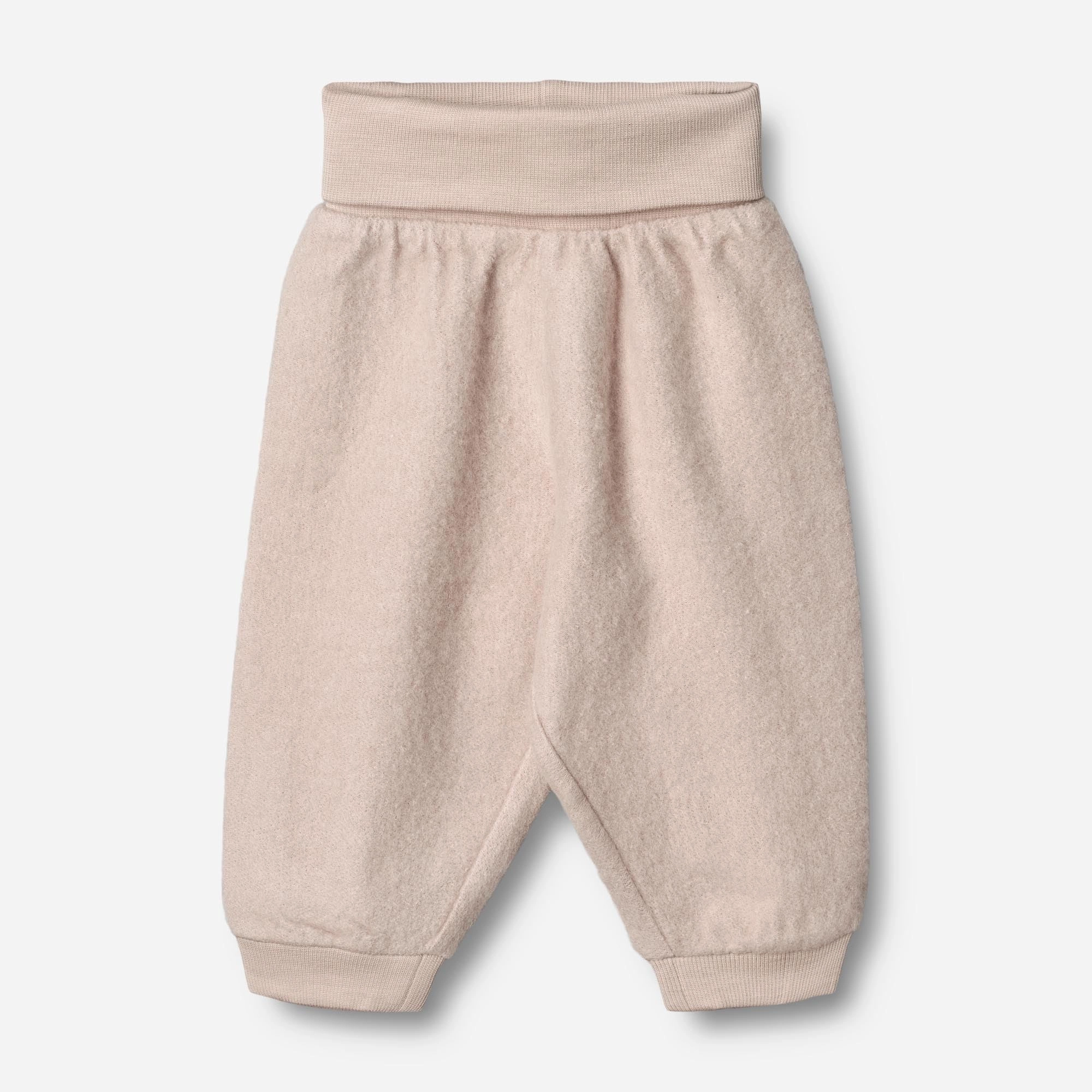 Reinforced Shoulder Seams Wool Fleece Trousers | Baby - pale lilac